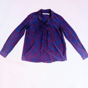 **SOLD ON DIFF PLATFORM**& Other Stories Retro Silk Button Down Top Blouse